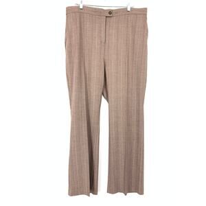 Voyage By Marina Rinaldi Trouser Pants Womens Apx Size 18 Maroon Stripe